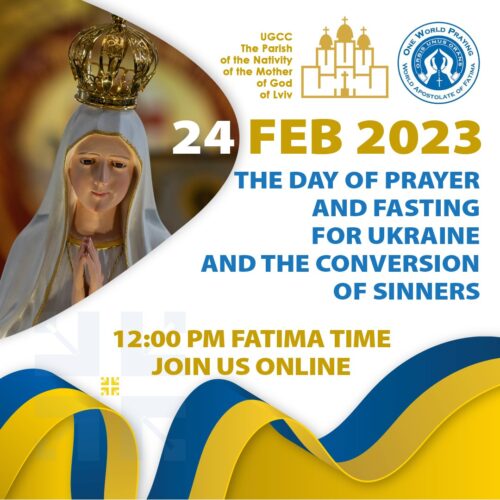 Tag des Gebets und Fastens für den Frieden in der Ukraine - 24.02.2023